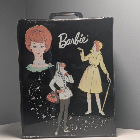 Vintage 1963 Barbie Doll Black Mattel Case Trunk Retro Throwback Collectible - Picture 5 of 5